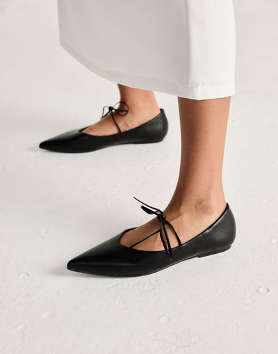 Haruna Flats (Black) - By Billini - - Women's Shoes - Charcoal Clothing