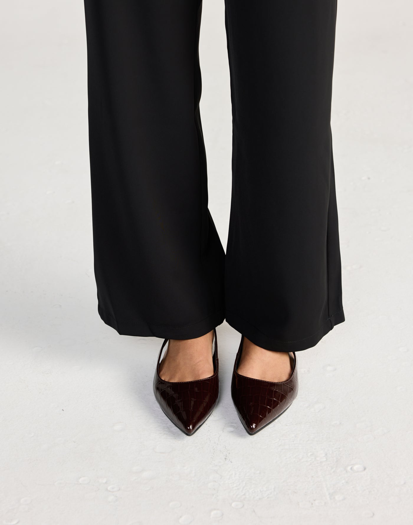 Henna Flats (Chocolate Patent Croc) - By Billini - - Women's Shoes - Charcoal Clothing