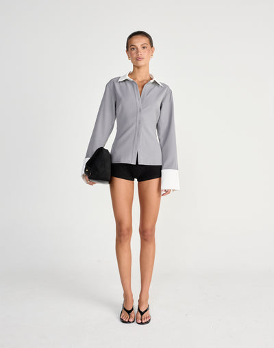  - Women's Top - Charcoal Clothing