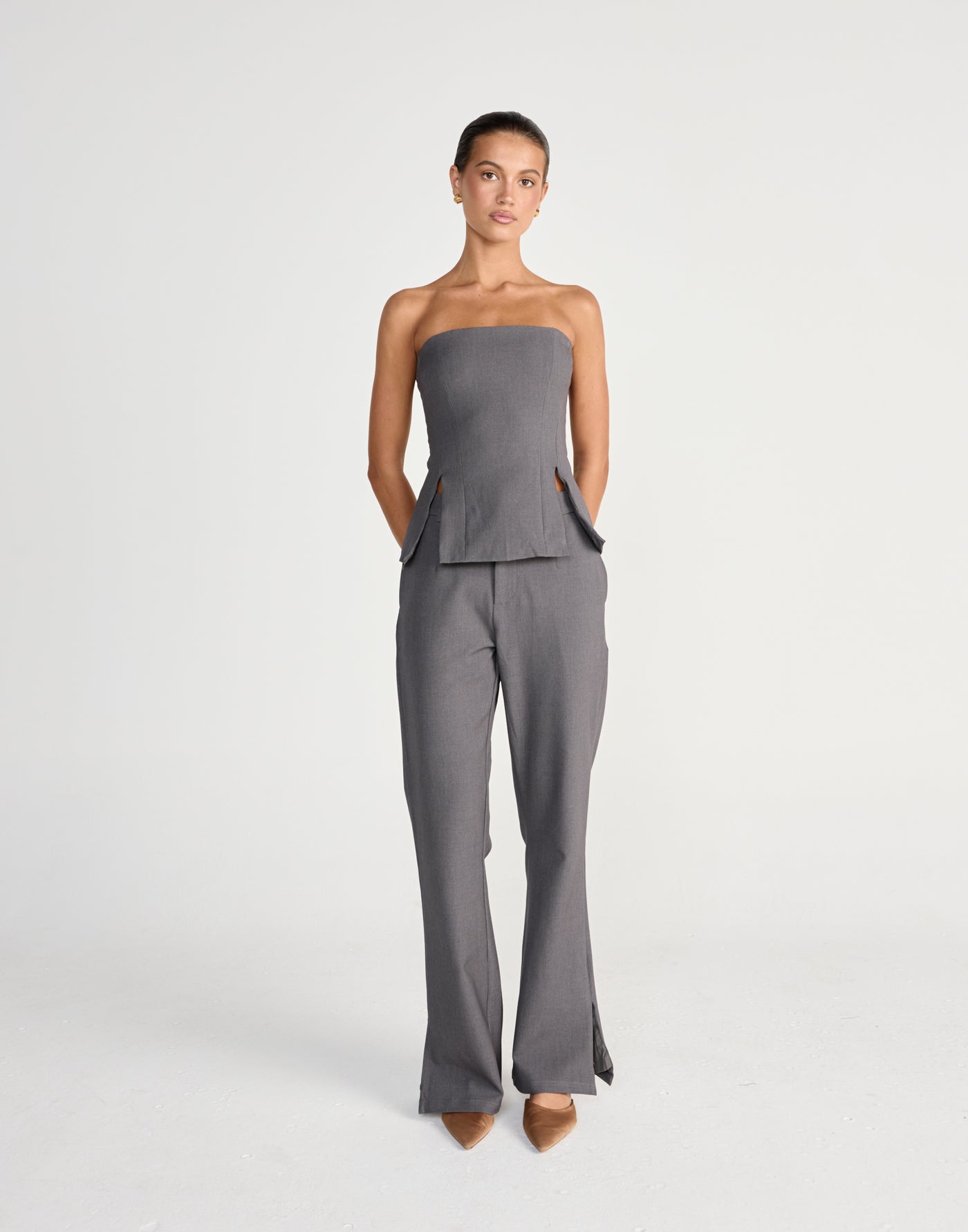  - Women's Top - Charcoal Clothing