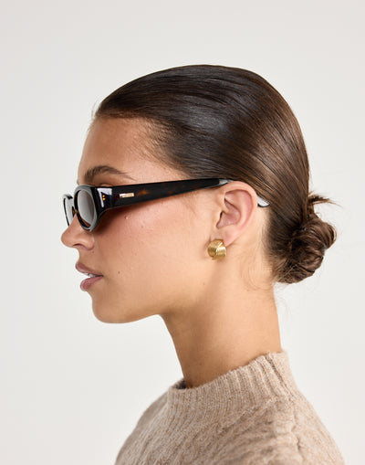 The Kasia Sunglasses (Havana Tort - Walnut) - By Banb - Brown frame and tint sunglasses - Women's Accessories - Charcoal Clothing