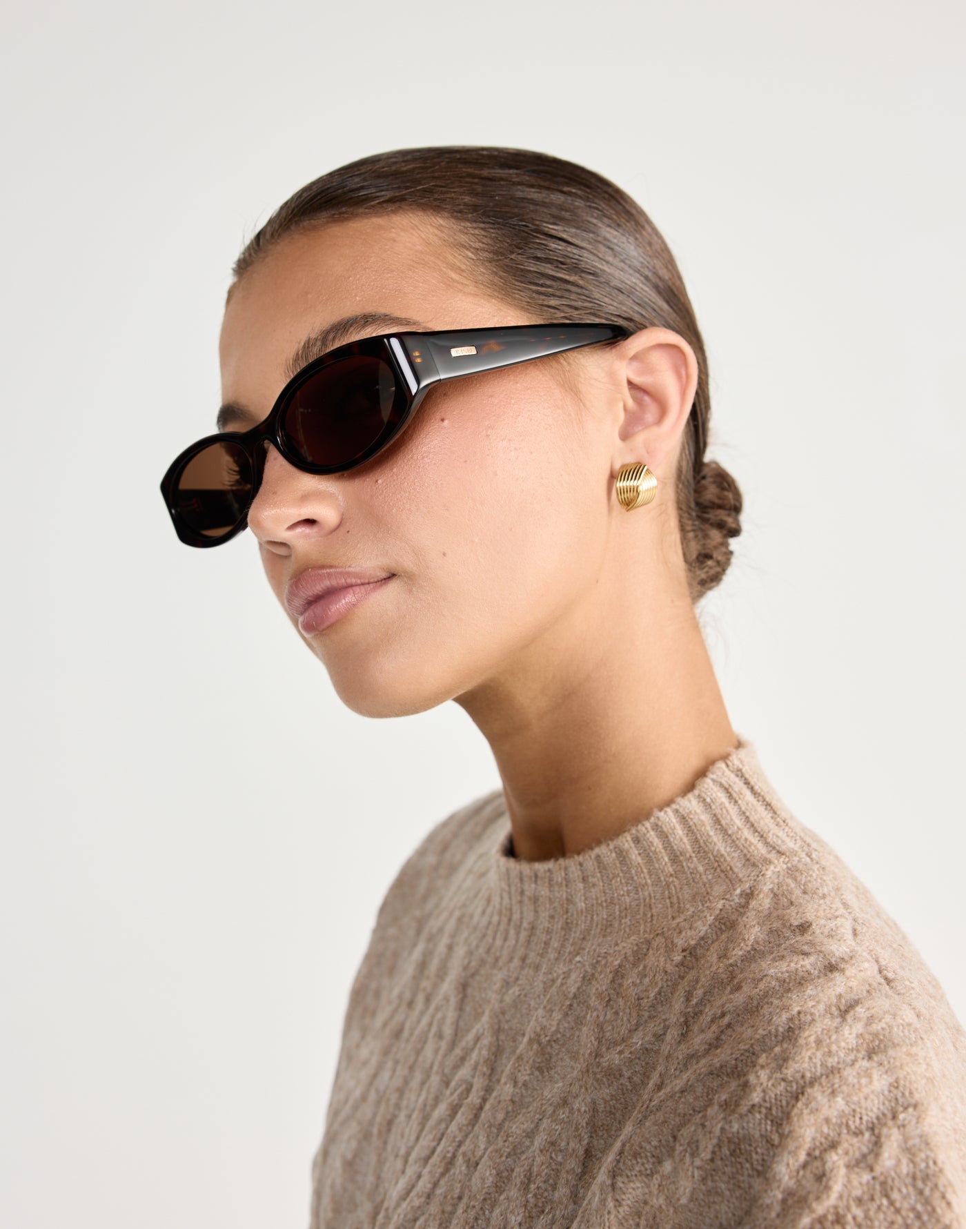 The Kasia Sunglasses (Havana Tort - Walnut) - By Banb - Brown frame and tint sunglasses - Women's Accessories - Charcoal Clothing