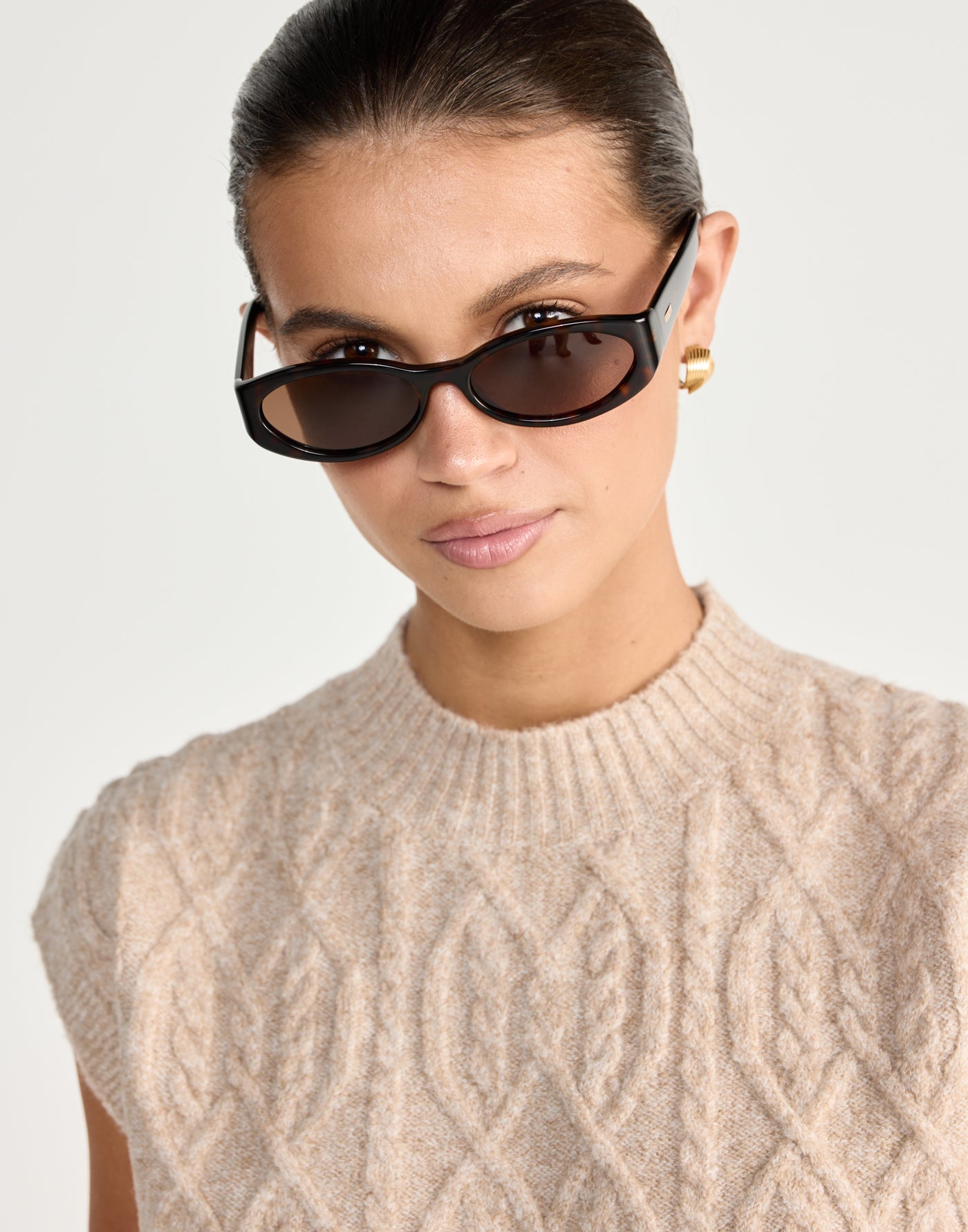 The Kasia Sunglasses (Havana Tort - Walnut) - By Banb - Brown frame and tint sunglasses - Women's Accessories - Charcoal Clothing