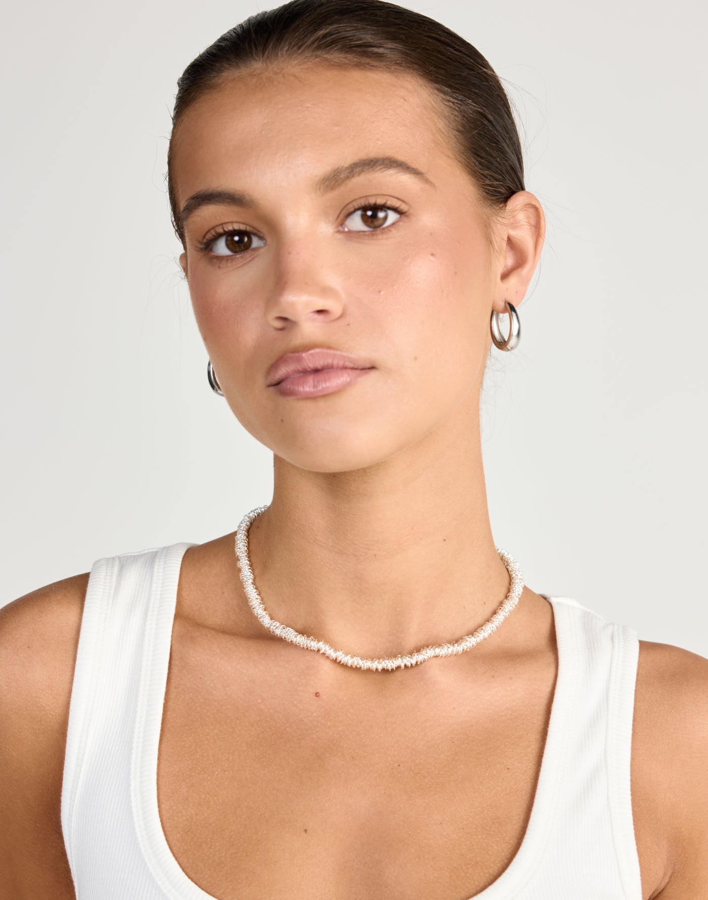 Lysandra Necklace (Silver) - - Women's Accessories - Charcoal Clothing