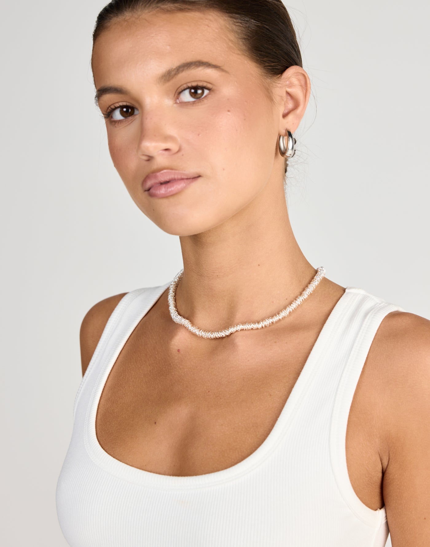 Lysandra Necklace (Silver) - - Women's Accessories - Charcoal Clothing