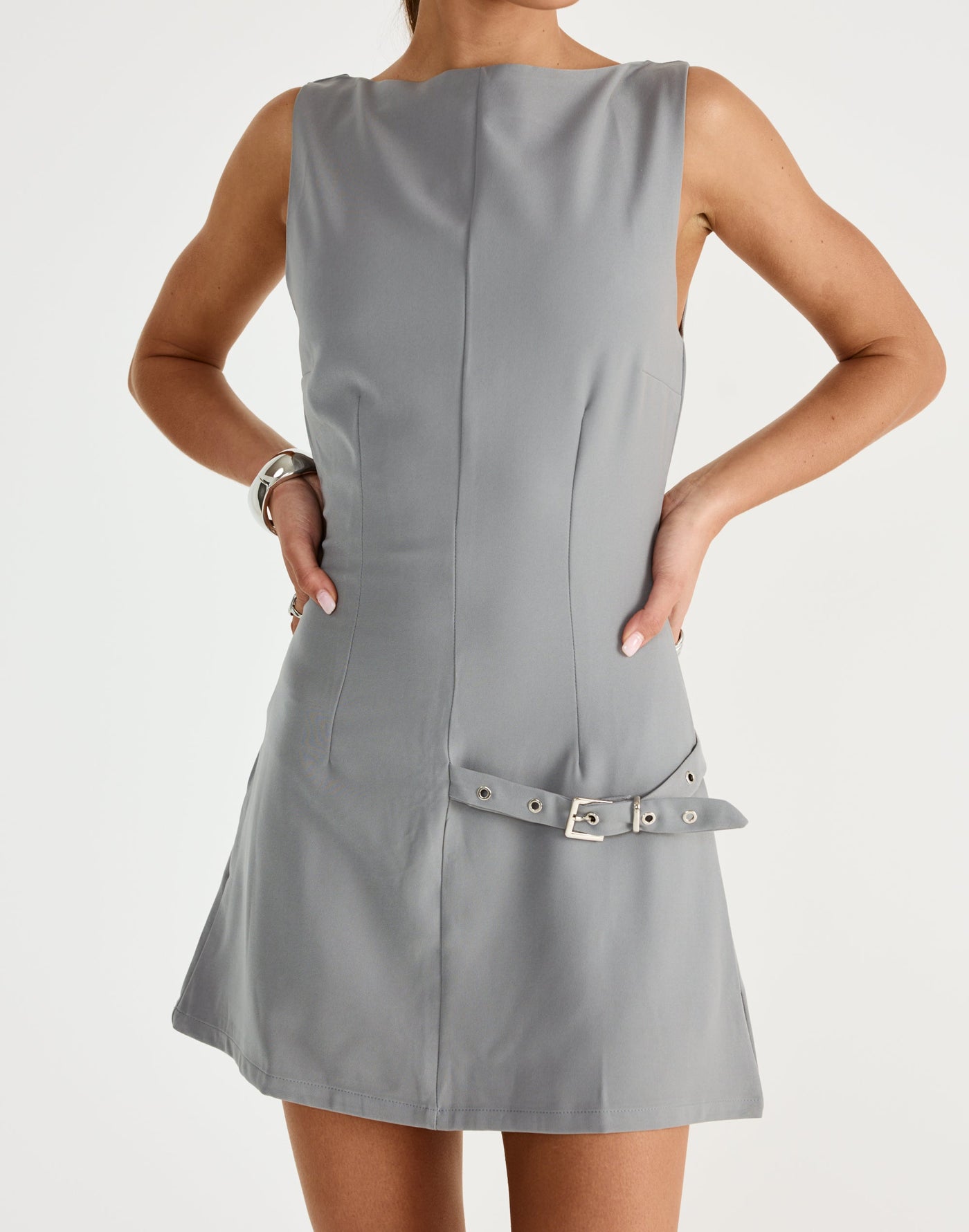  - Women's Dress - Charcoal Clothing