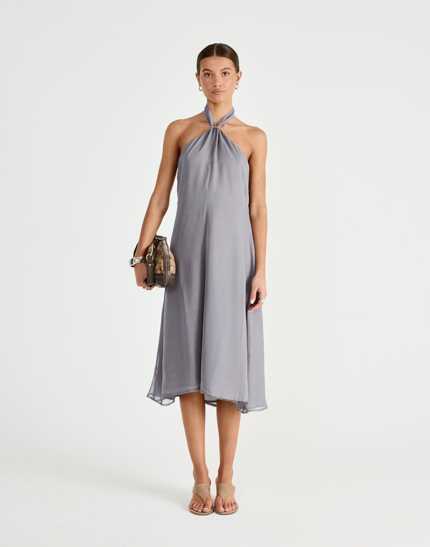  - Women's Dress - Charcoal Clothing