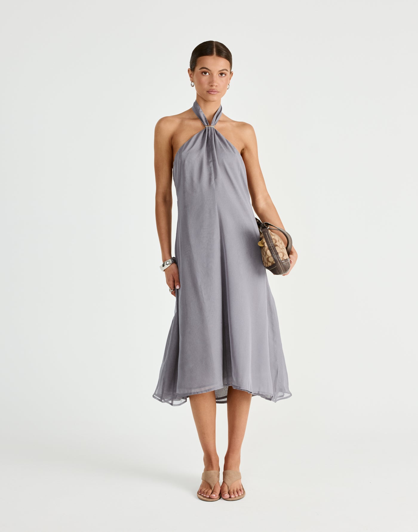  - Women's Dress - Charcoal Clothing