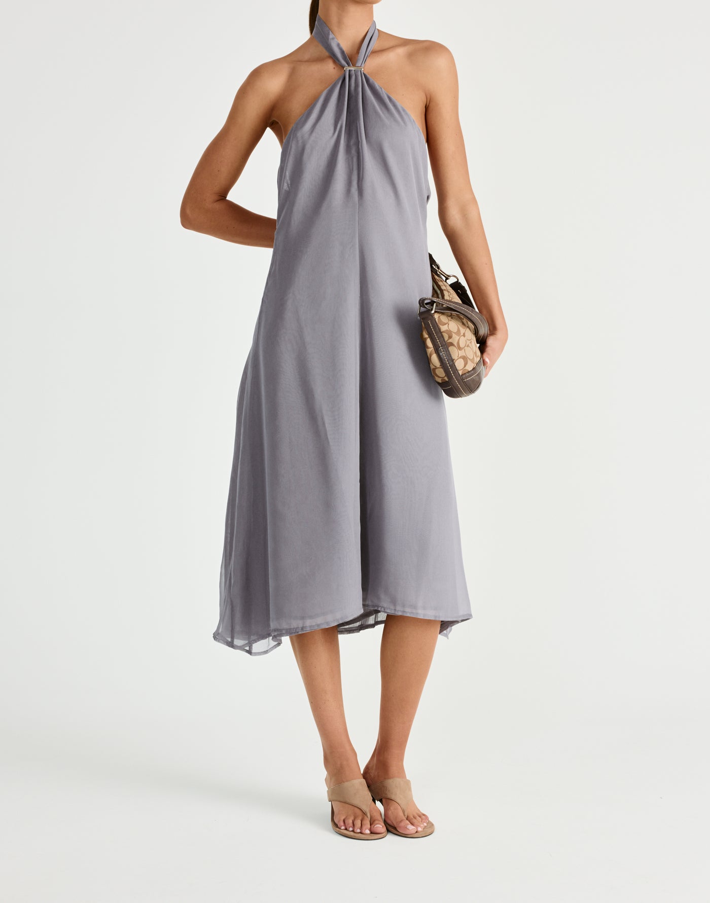  - Women's Dress - Charcoal Clothing