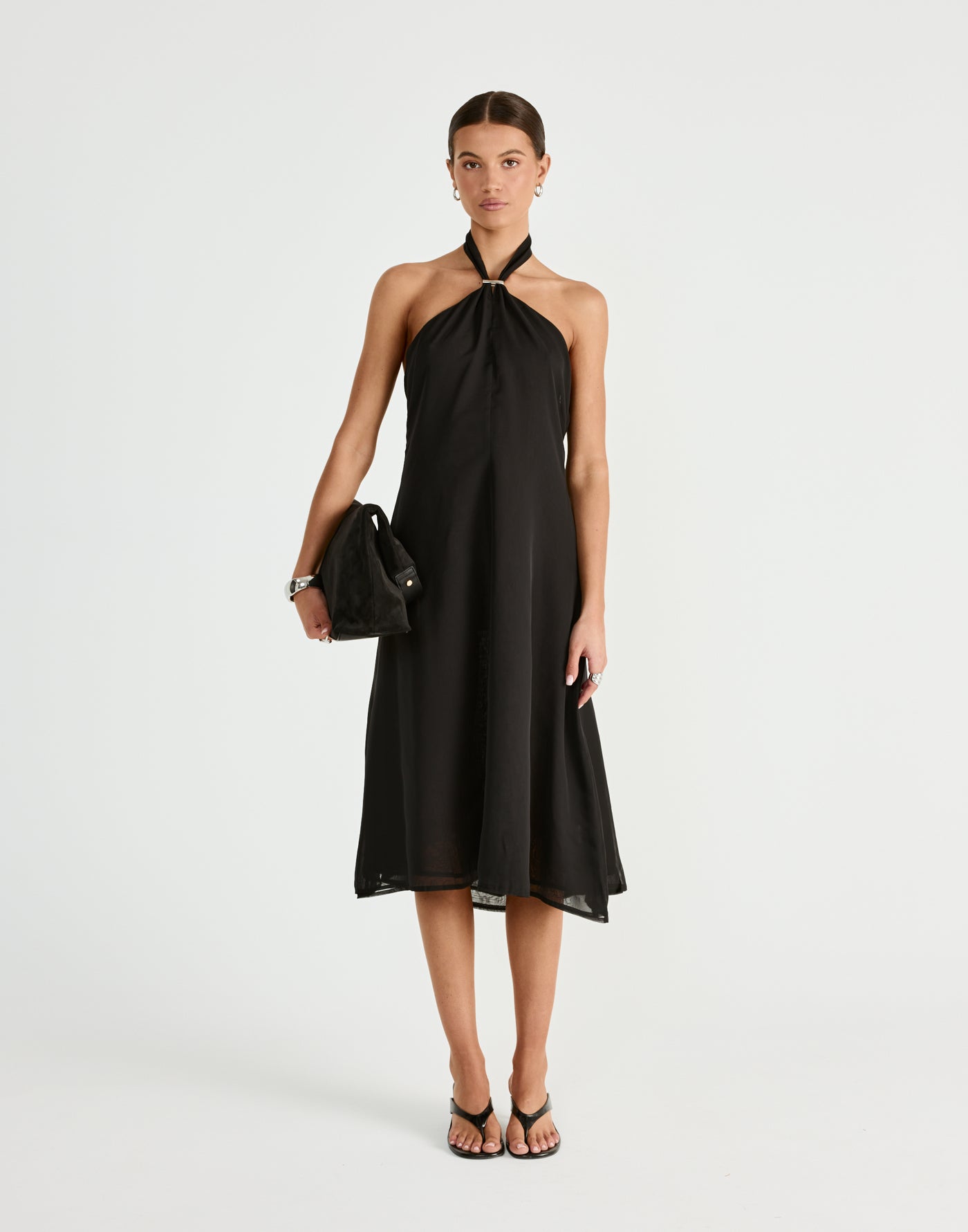  - Women's Dress - Charcoal Clothing