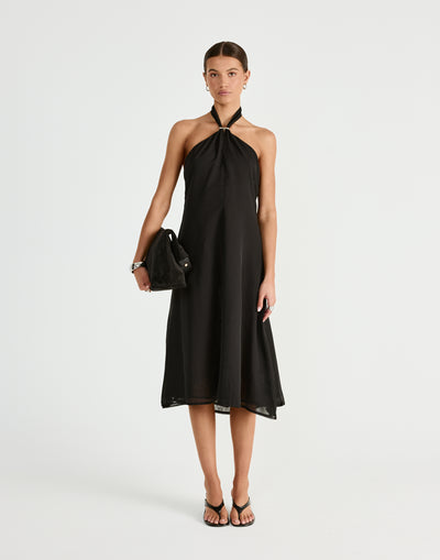  - Women's Dress - Charcoal Clothing
