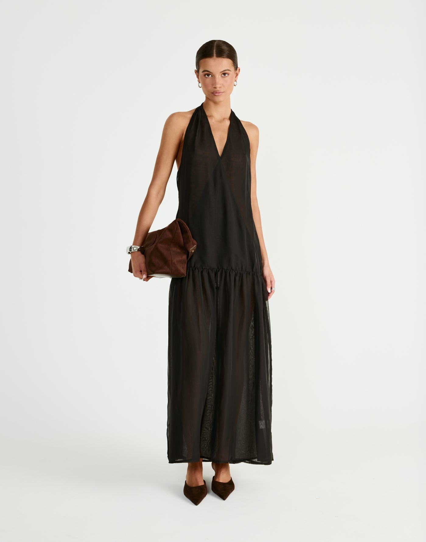  - Women's Dress - Charcoal Clothing