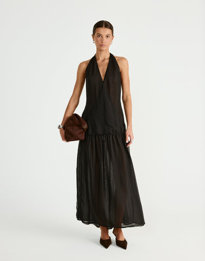  - Women's Dress - Charcoal Clothing