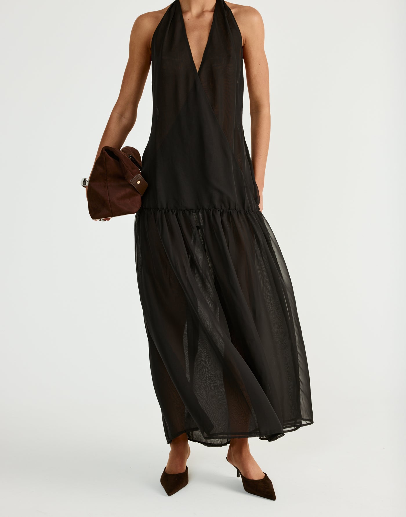  - Women's Dress - Charcoal Clothing