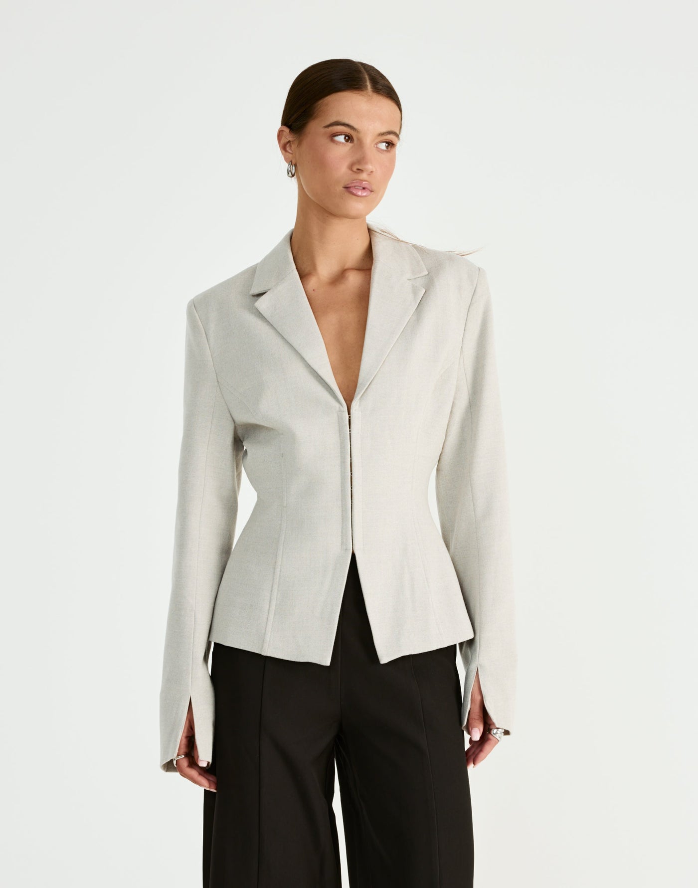 Illlusion Blazer (Oat) | CHARCOAL Exclusive - - Women's Outerwear - Charcoal Clothing
