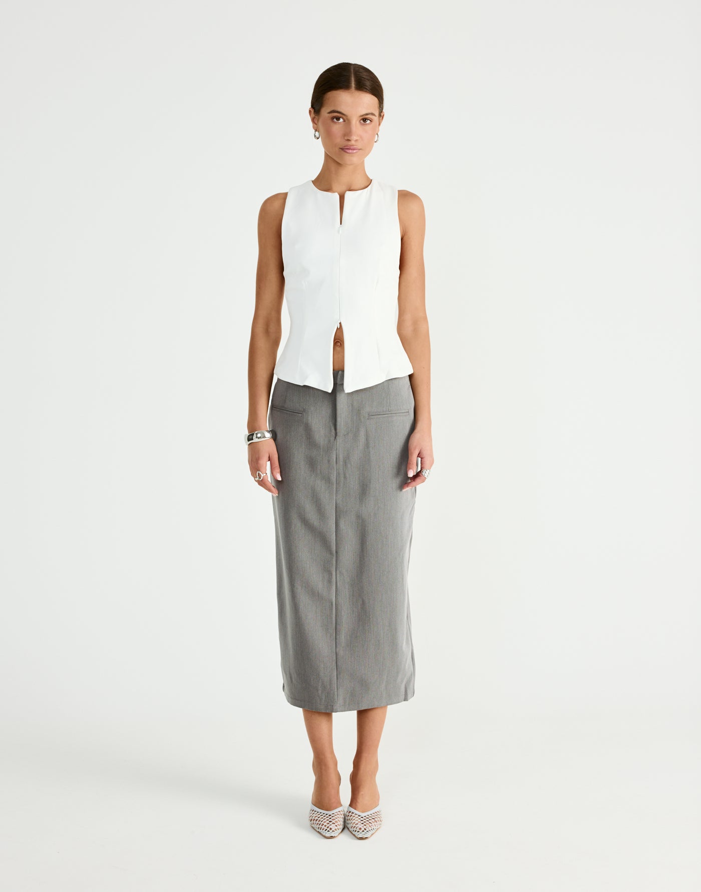  - Women's Top - Charcoal Clothing