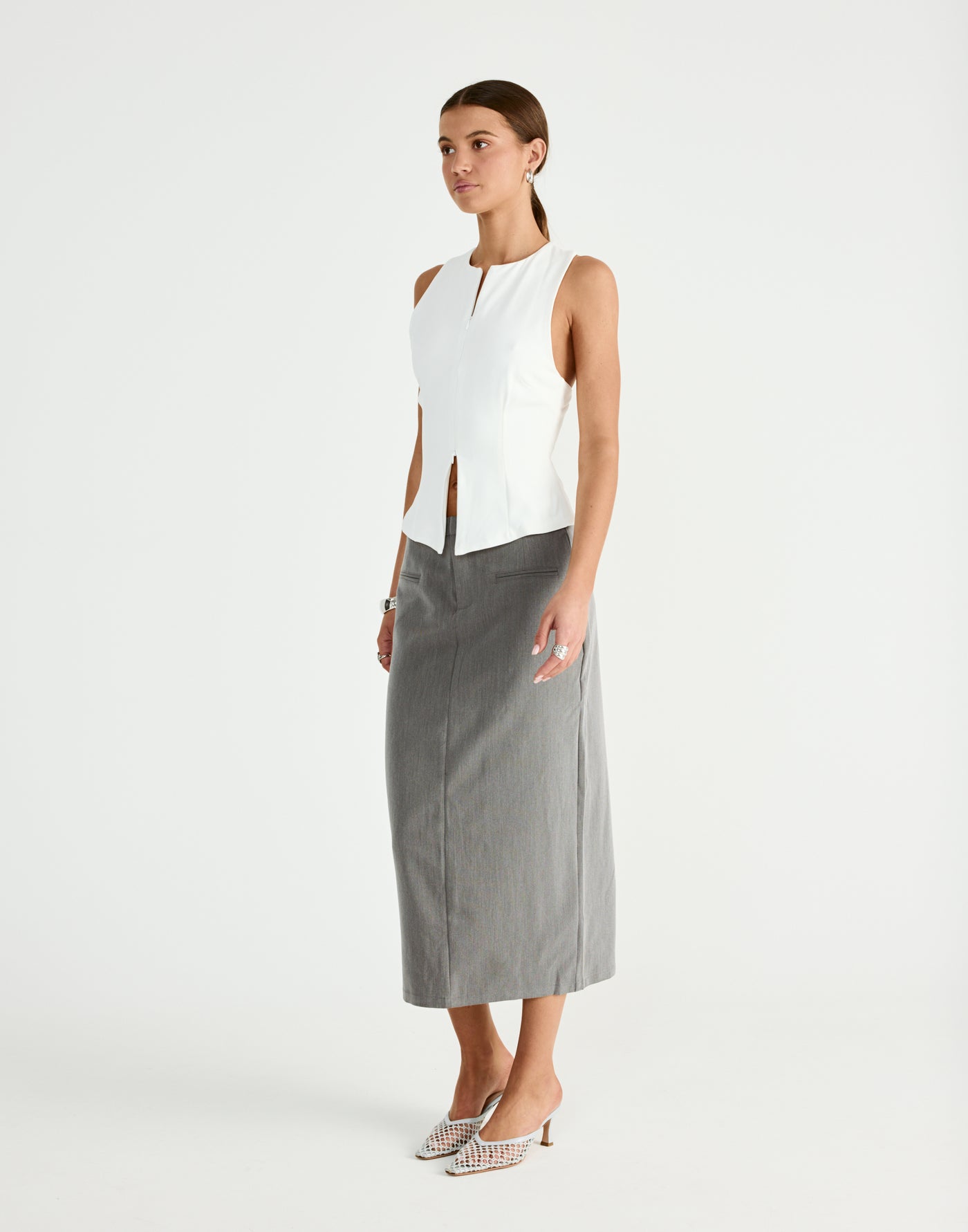  - Women's Top - Charcoal Clothing