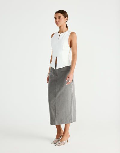  - Women's Top - Charcoal Clothing