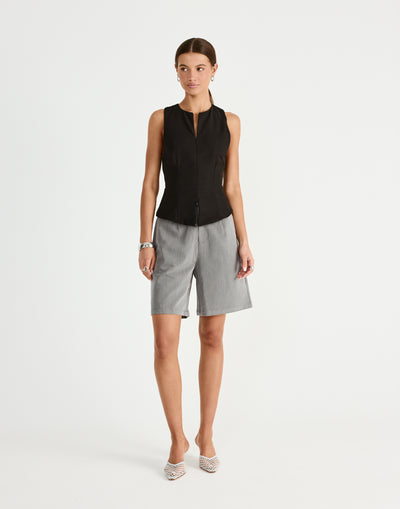  - Women's Top - Charcoal Clothing