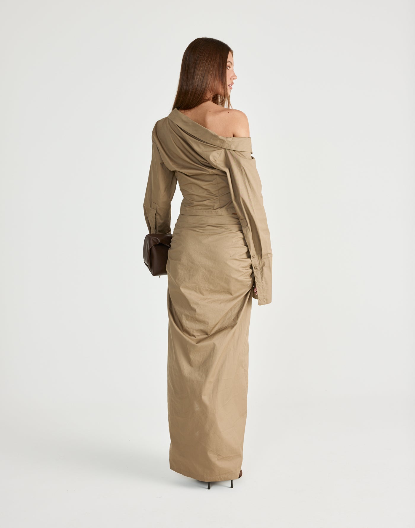 Arion Maxi Skirt (Mocha) | CHARCOAL Exclusive - - Women's Skirt - Charcoal Clothing