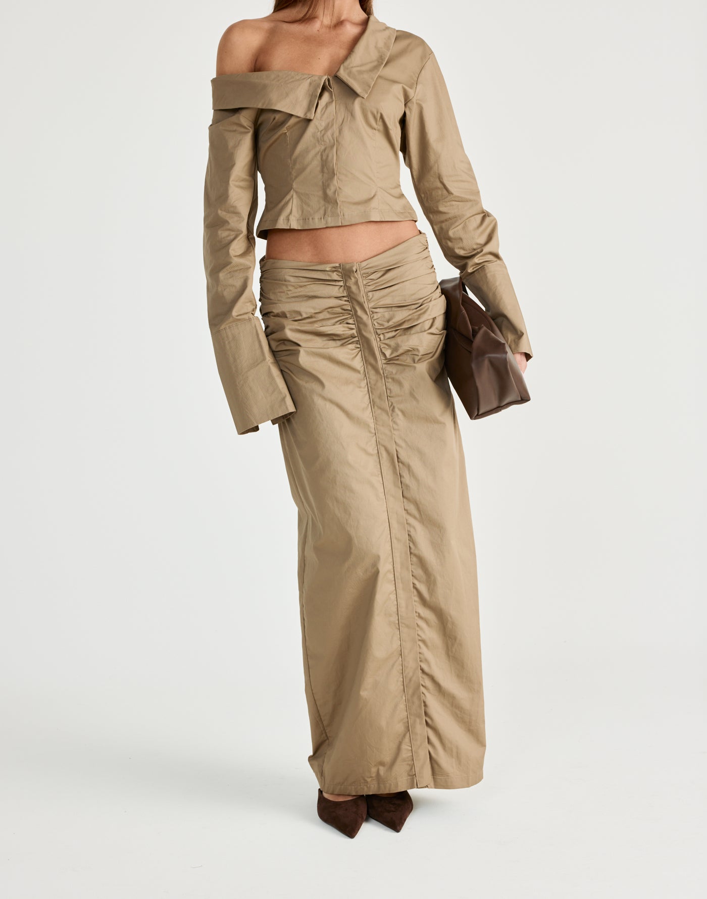 Arion Maxi Skirt (Mocha) | CHARCOAL Exclusive - - Women's Skirt - Charcoal Clothing