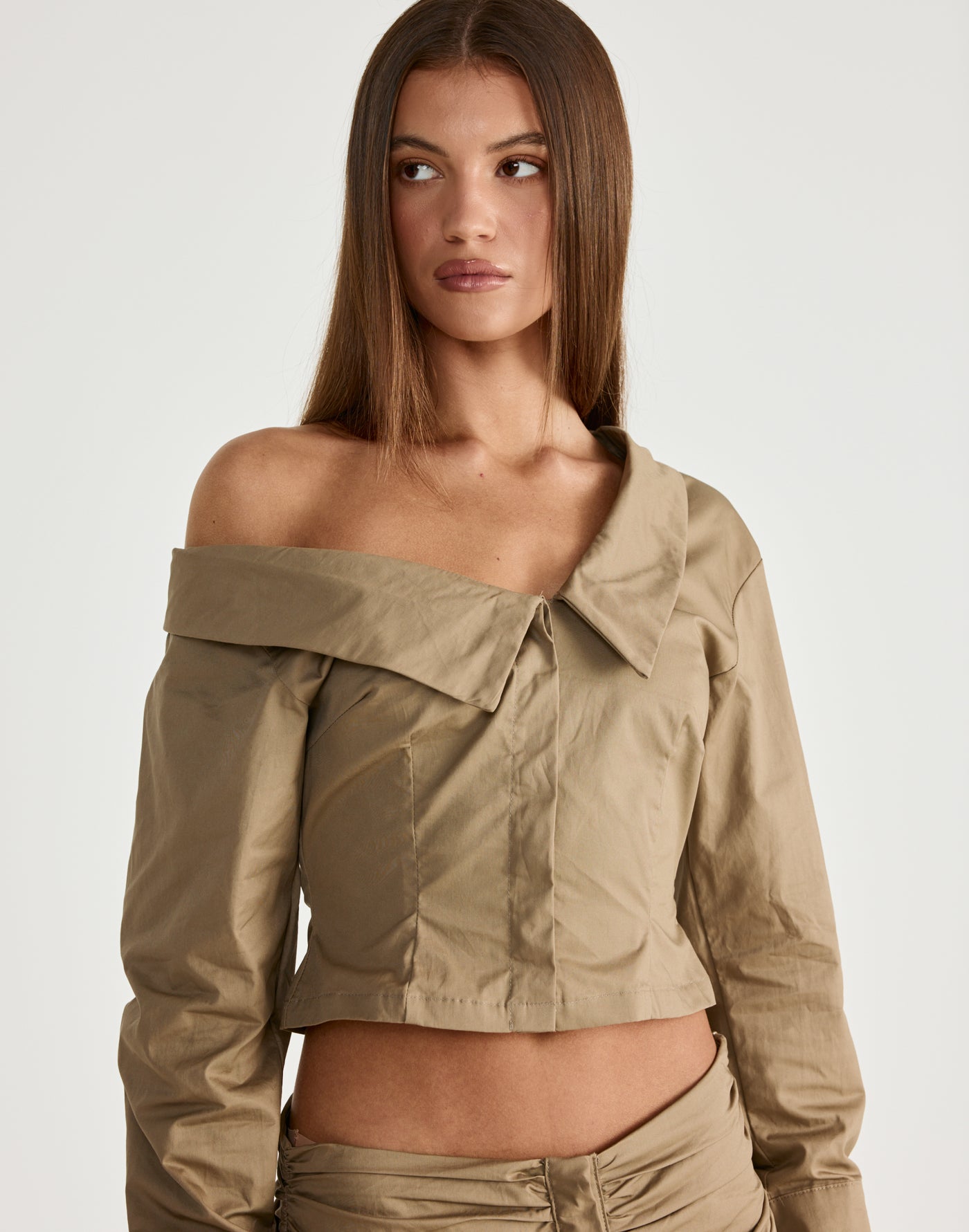Arion Shirt (Mocha) | CHARCOAL Exclusive - - Women's Top - Charcoal Clothing