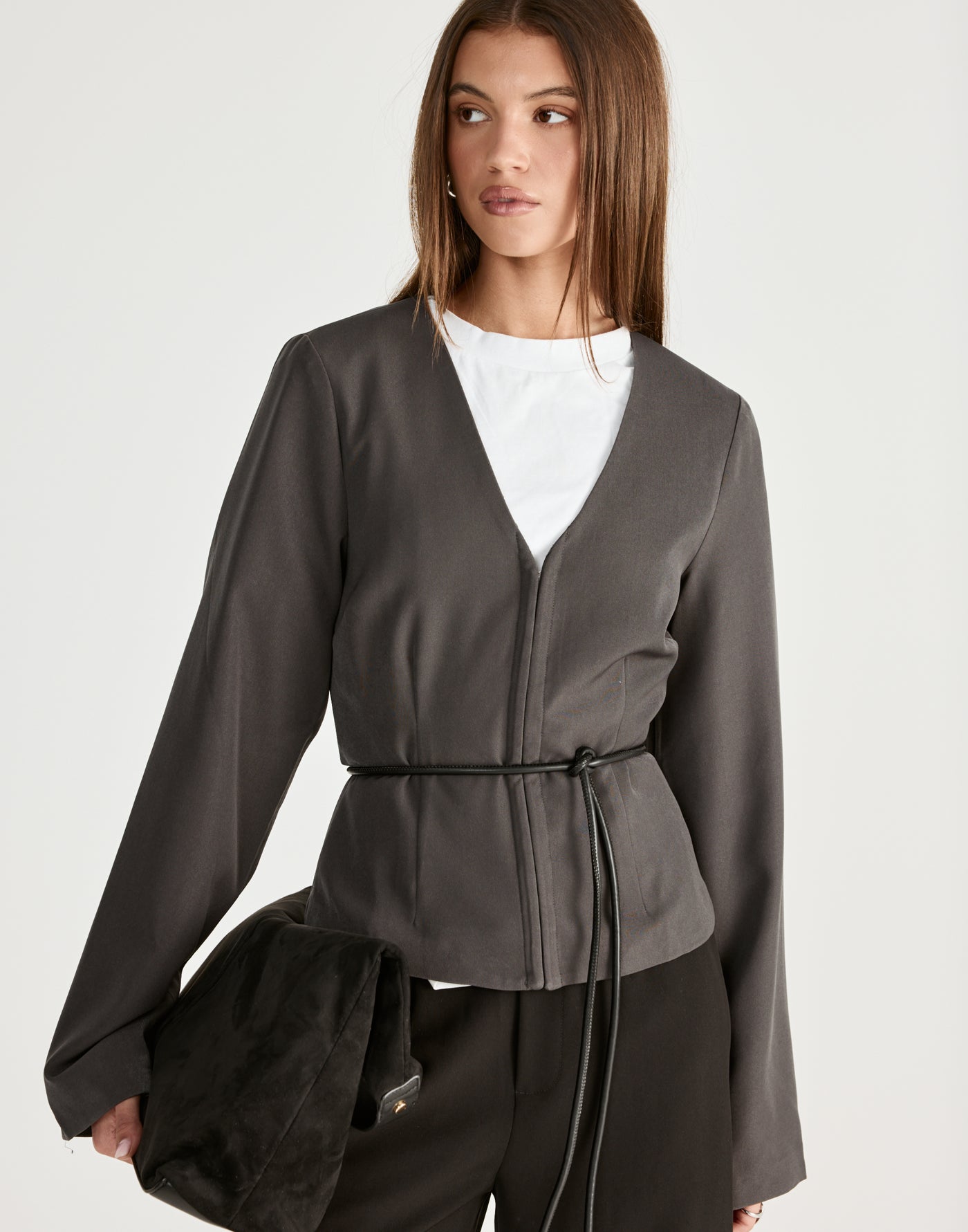 Norinne Long Sleeve Top (Slate) | CHARCOAL Exclusive - - Women's Top - Charcoal Clothing