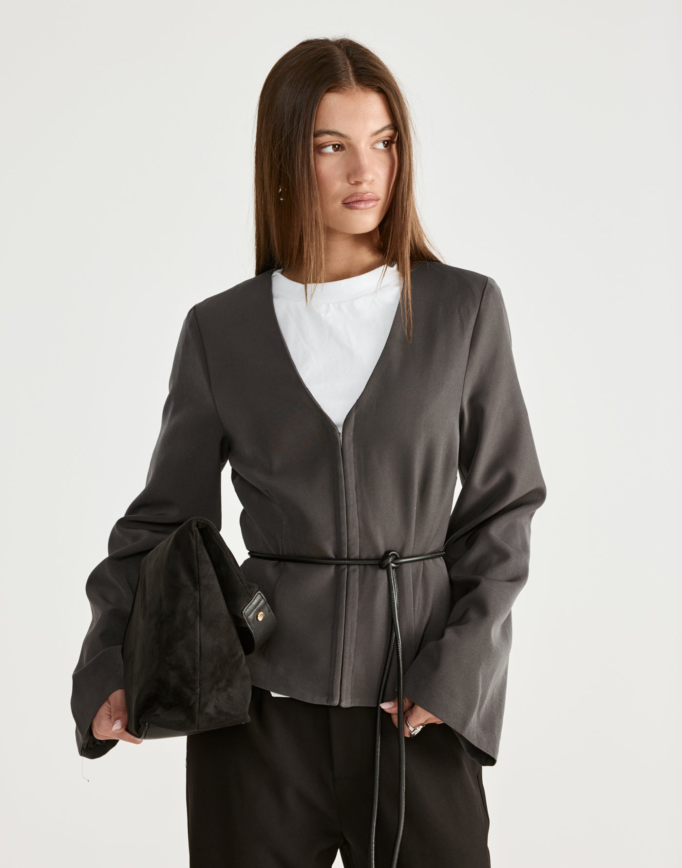 Norinne Long Sleeve Top (Slate) | CHARCOAL Exclusive - - Women's Top - Charcoal Clothing