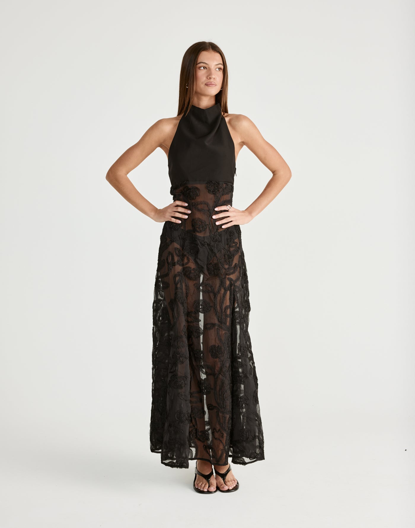 Serendipity Maxi Dress (Black) | CHARCOAL Exclusive - - Women's Top - Charcoal Clothing