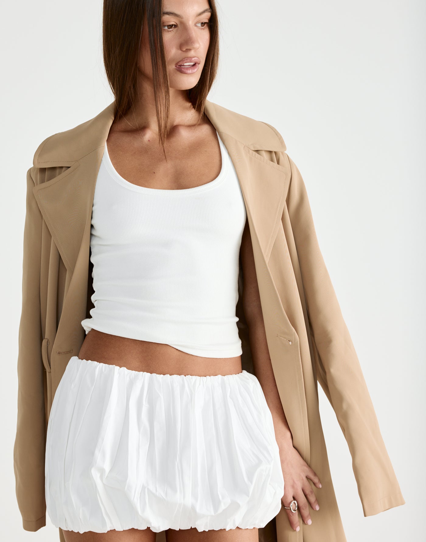 Carousel Micro Skirt (Off White) | CHARCOAL Exclusive - - Women's Skirt - Charcoal Clothing