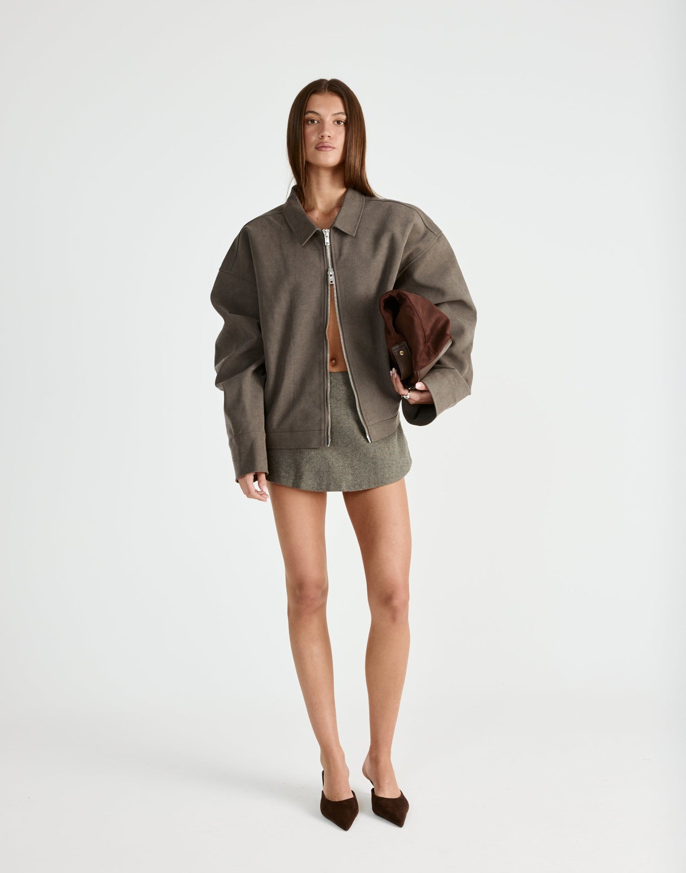 Domain Skort (Slate) | CHARCOAL Exclusive - - Women's Skort - Charcoal Clothing