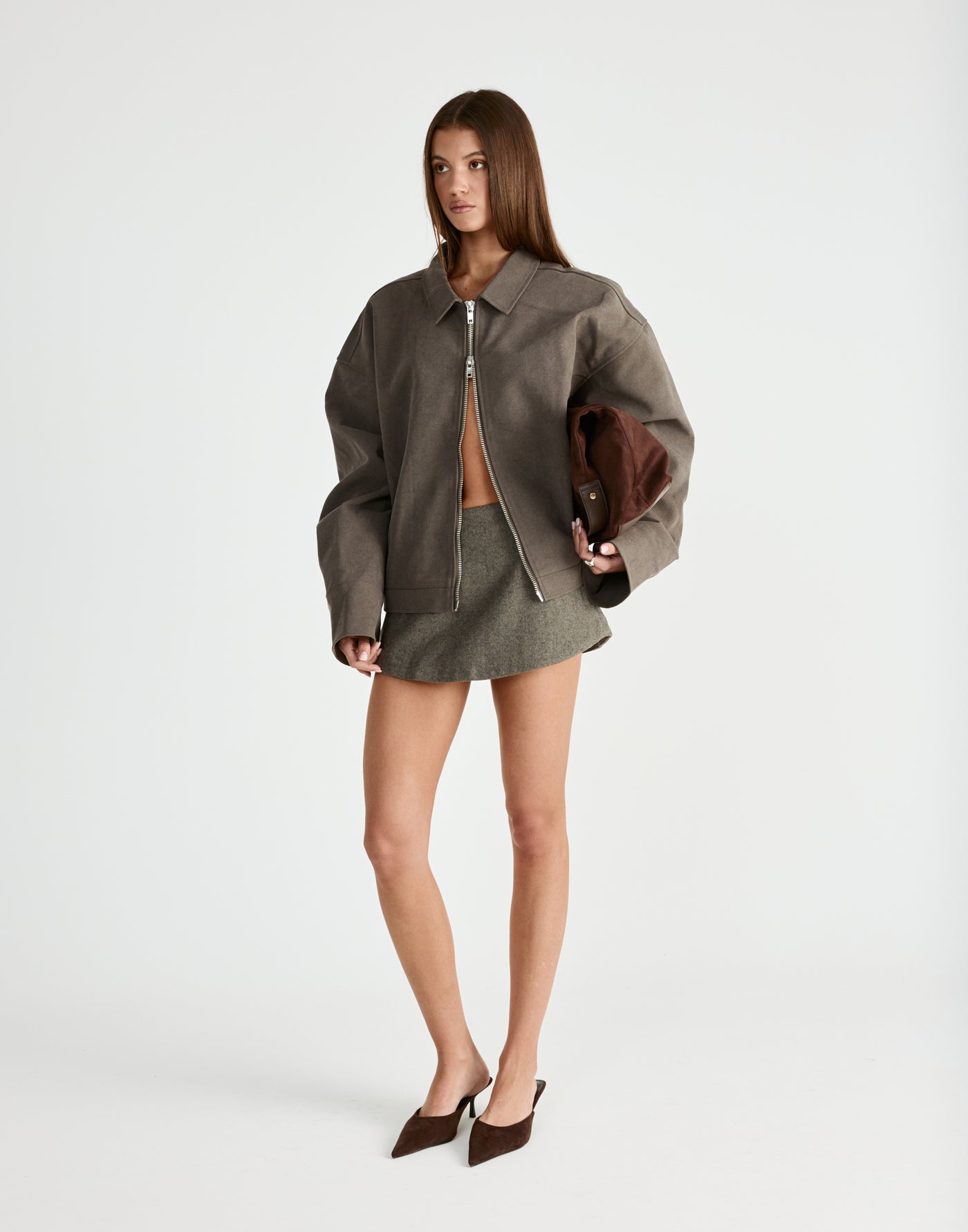 Domain Skort (Slate) | CHARCOAL Exclusive - - Women's Skort - Charcoal Clothing