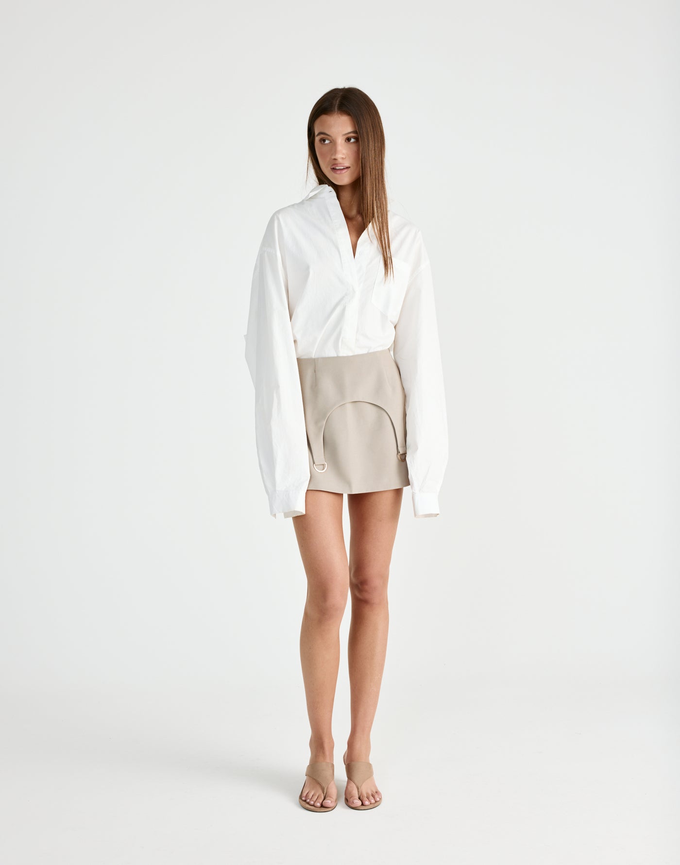 Nebula Mini Skirt (Pebble) | CHARCOAL Exclusive - - Women's Skirt - Charcoal Clothing
