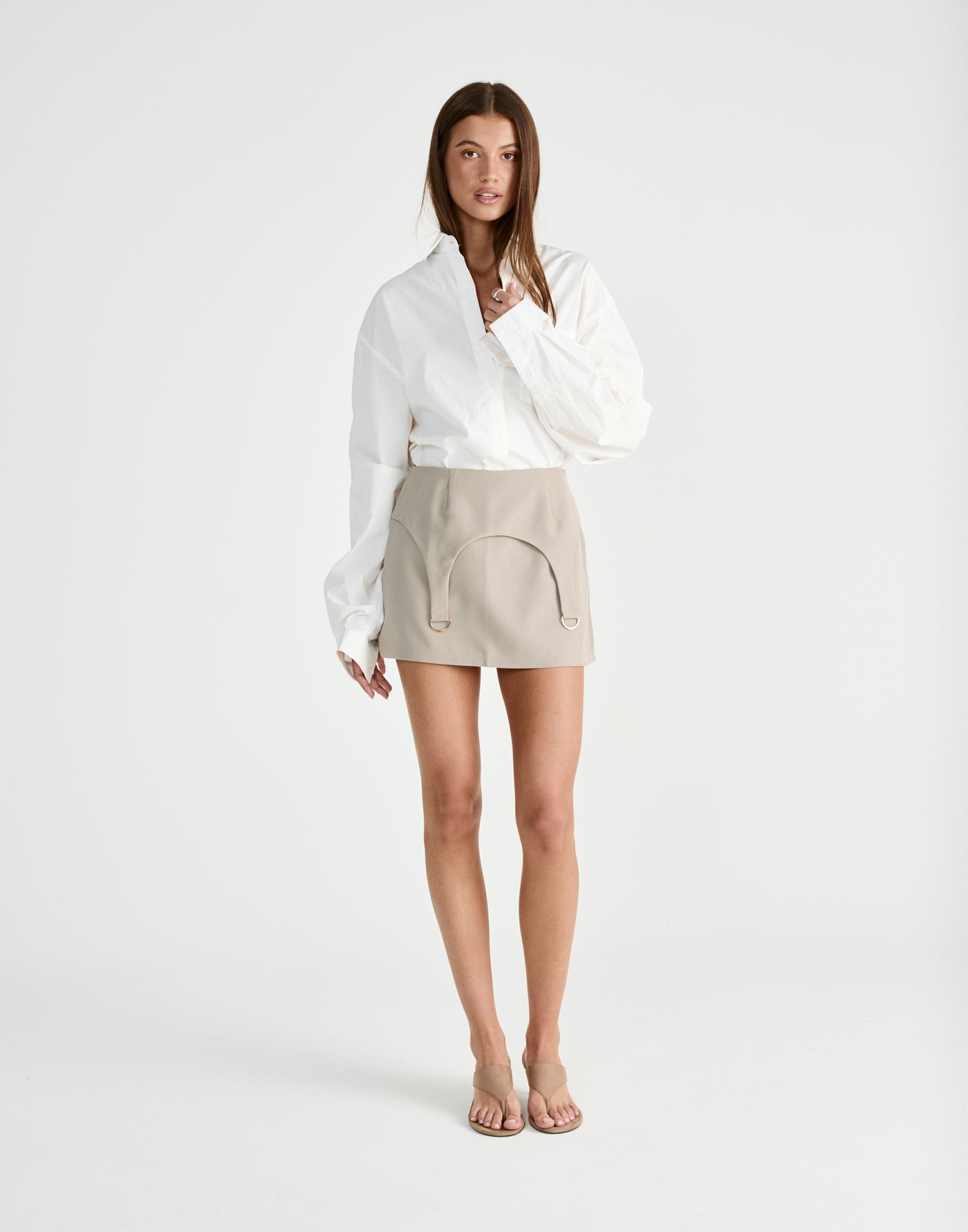 Nebula Mini Skirt (Pebble) | CHARCOAL Exclusive - - Women's Skirt - Charcoal Clothing
