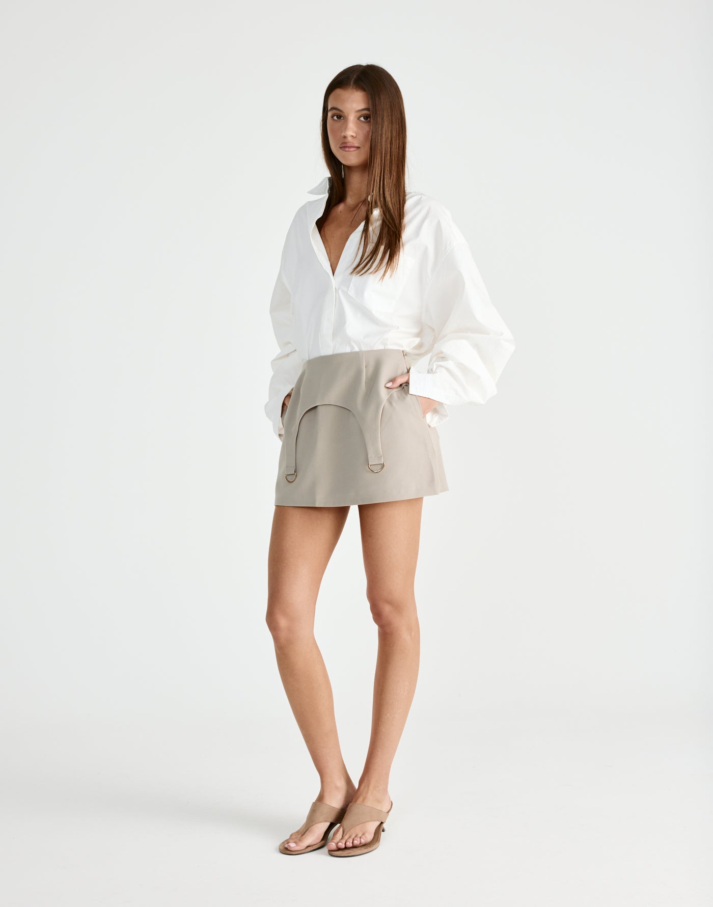 Nebula Mini Skirt (Pebble) | CHARCOAL Exclusive - - Women's Skirt - Charcoal Clothing