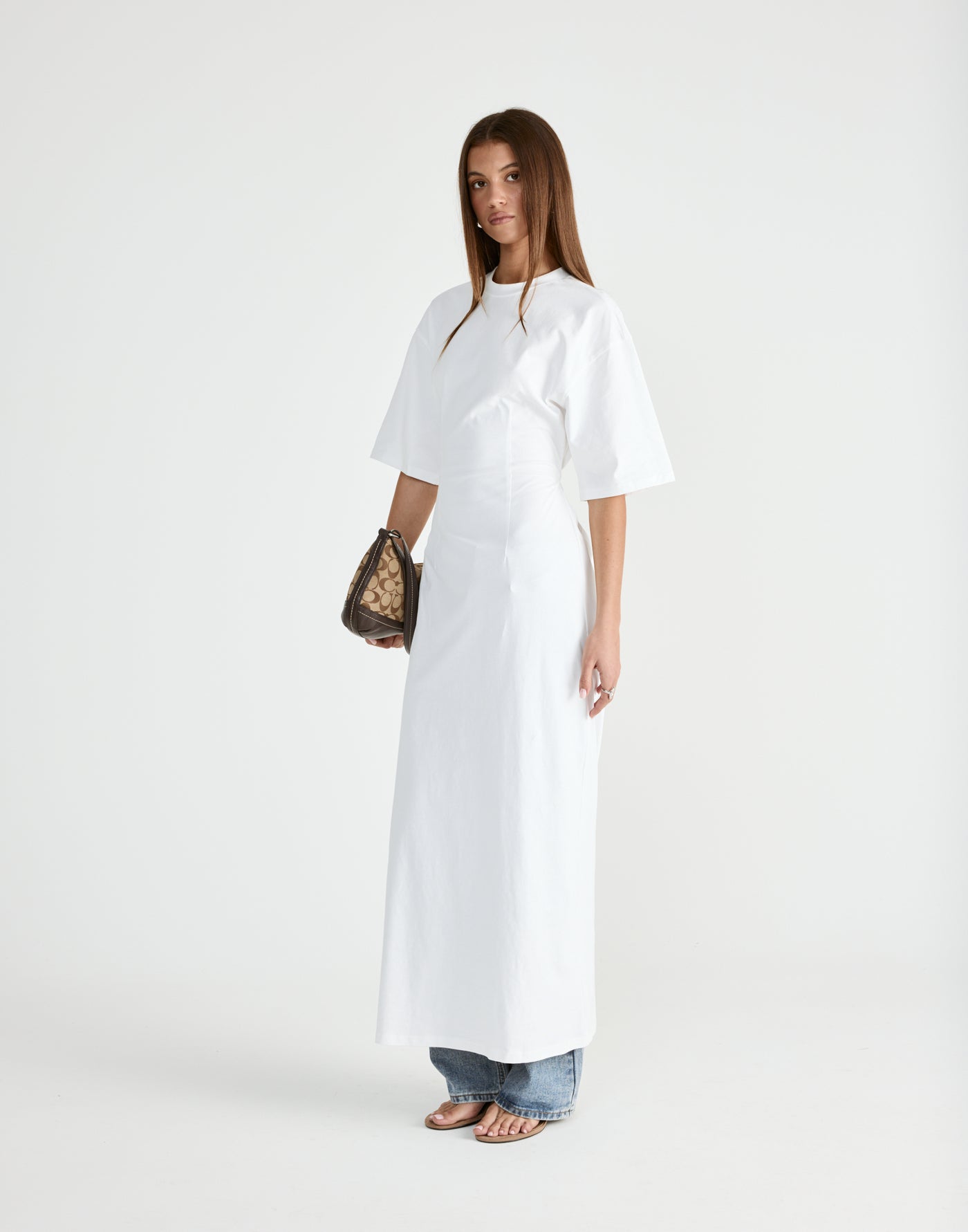 Echoes Maxi Dress (White) | CHARCOAL Exclusive - - Women's Dress - Charcoal Clothing