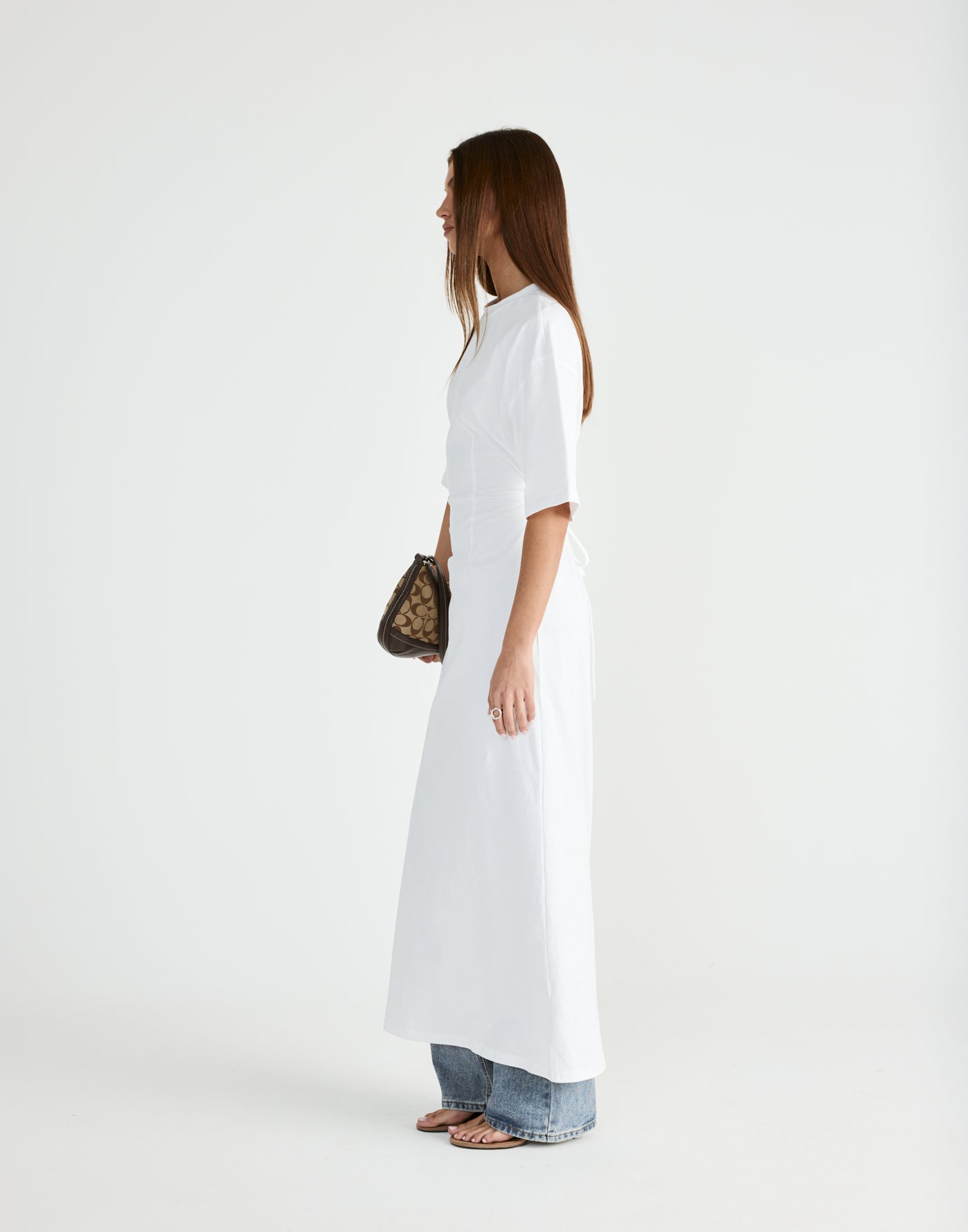 Echoes Maxi Dress (White) | CHARCOAL Exclusive - - Women's Dress - Charcoal Clothing