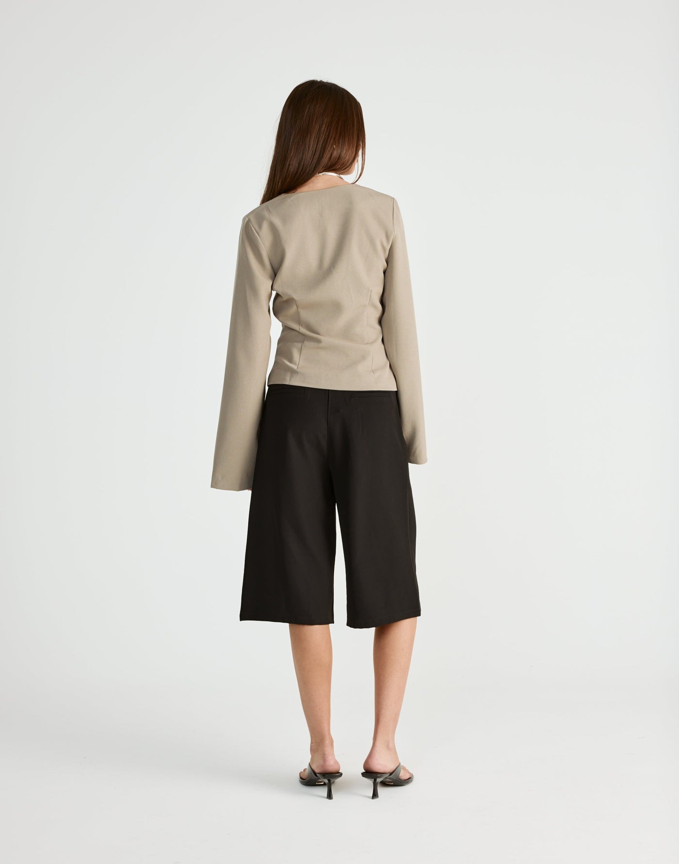 Norinne Long Sleeve Top (Pebble) | CHARCOAL Exclusive - - Women's Top - Charcoal Clothing