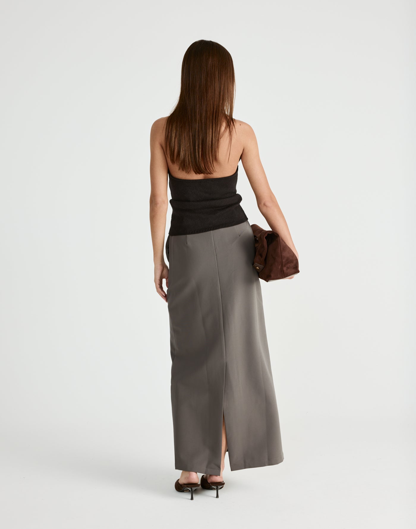  - Women's Skirt - Charcoal Clothing