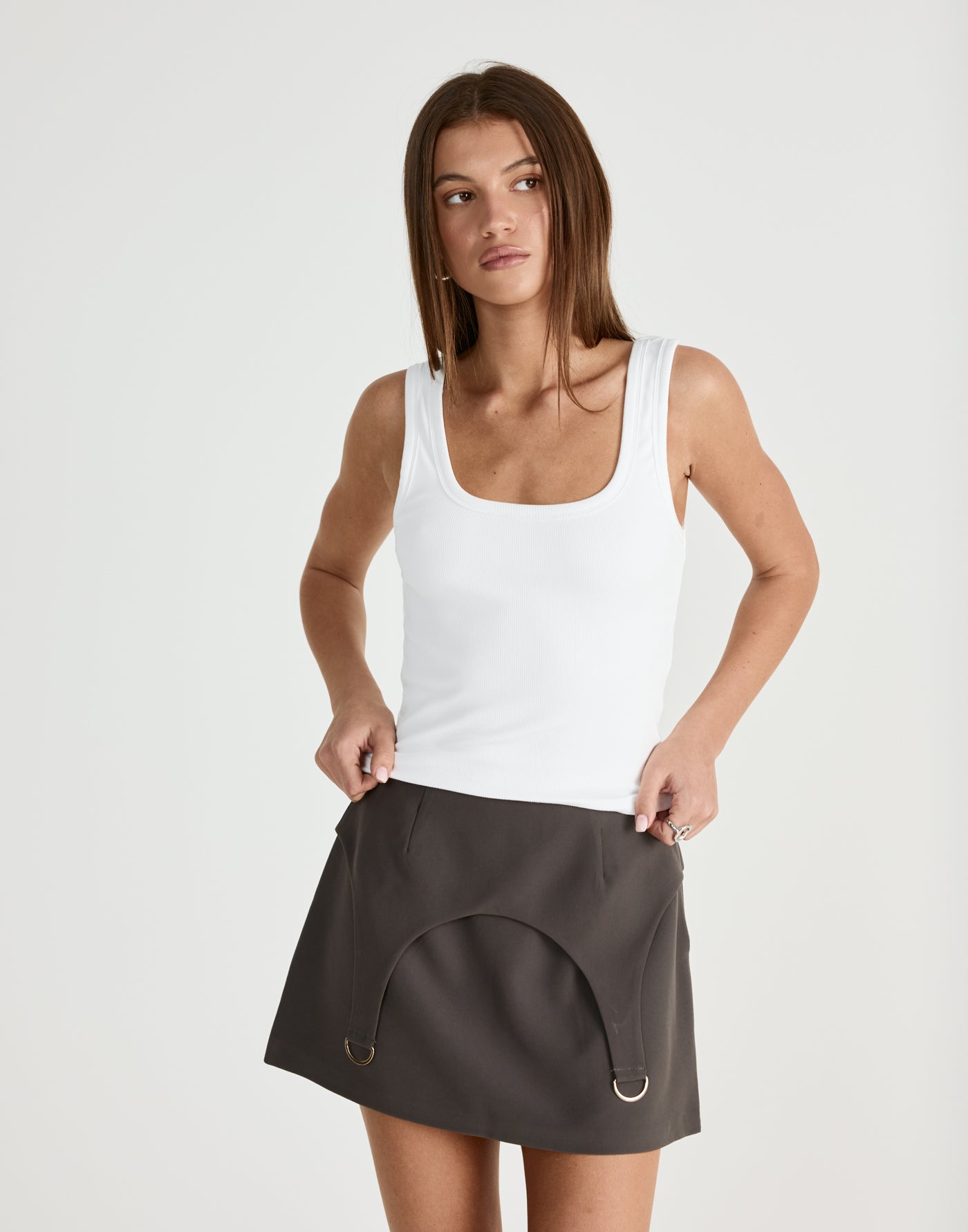 Nebula Mini Skirt (Slate) | CHARCOAL Exclusive - - Women's Skirt - Charcoal Clothing