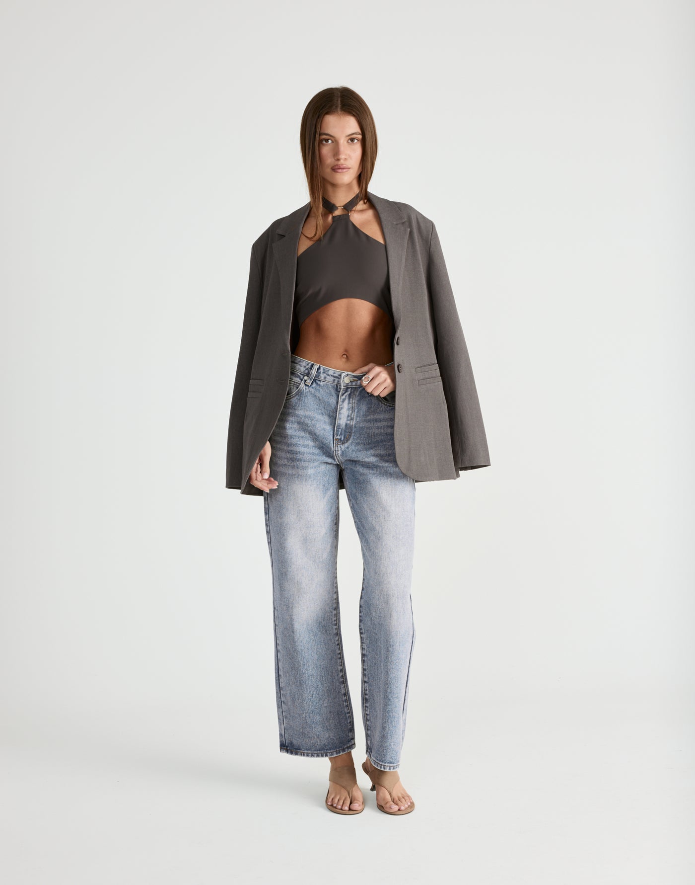  - Women's Top - Charcoal Clothing