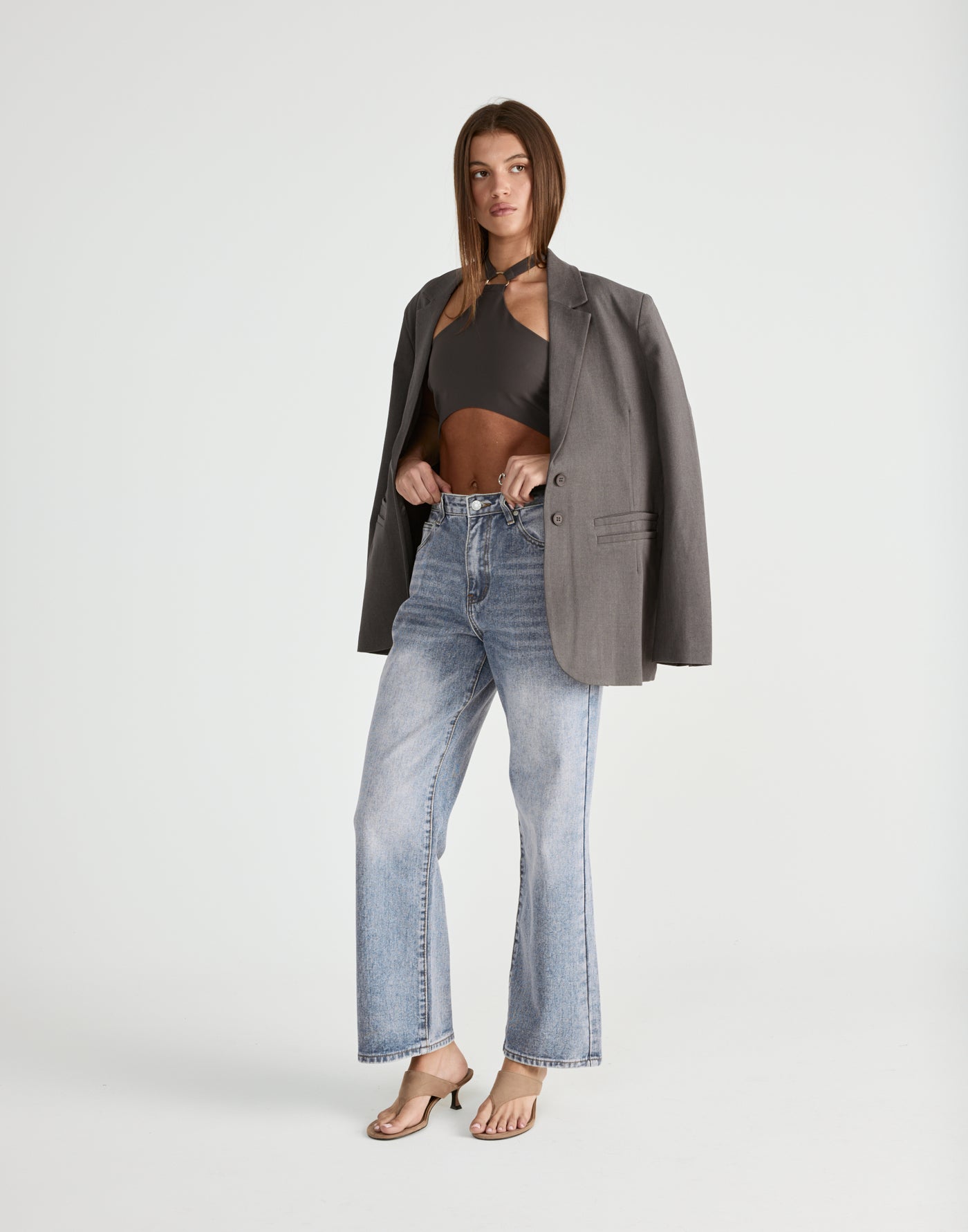  - Women's Top - Charcoal Clothing