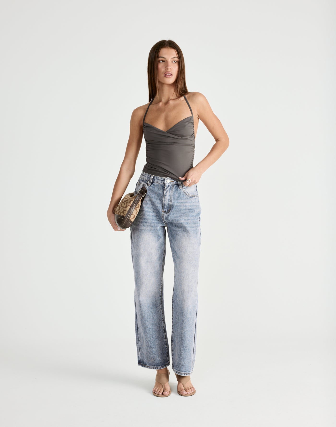 Sherah Top (Slate) | CHARCOAL Exclusive - - Women's Top - Charcoal Clothing