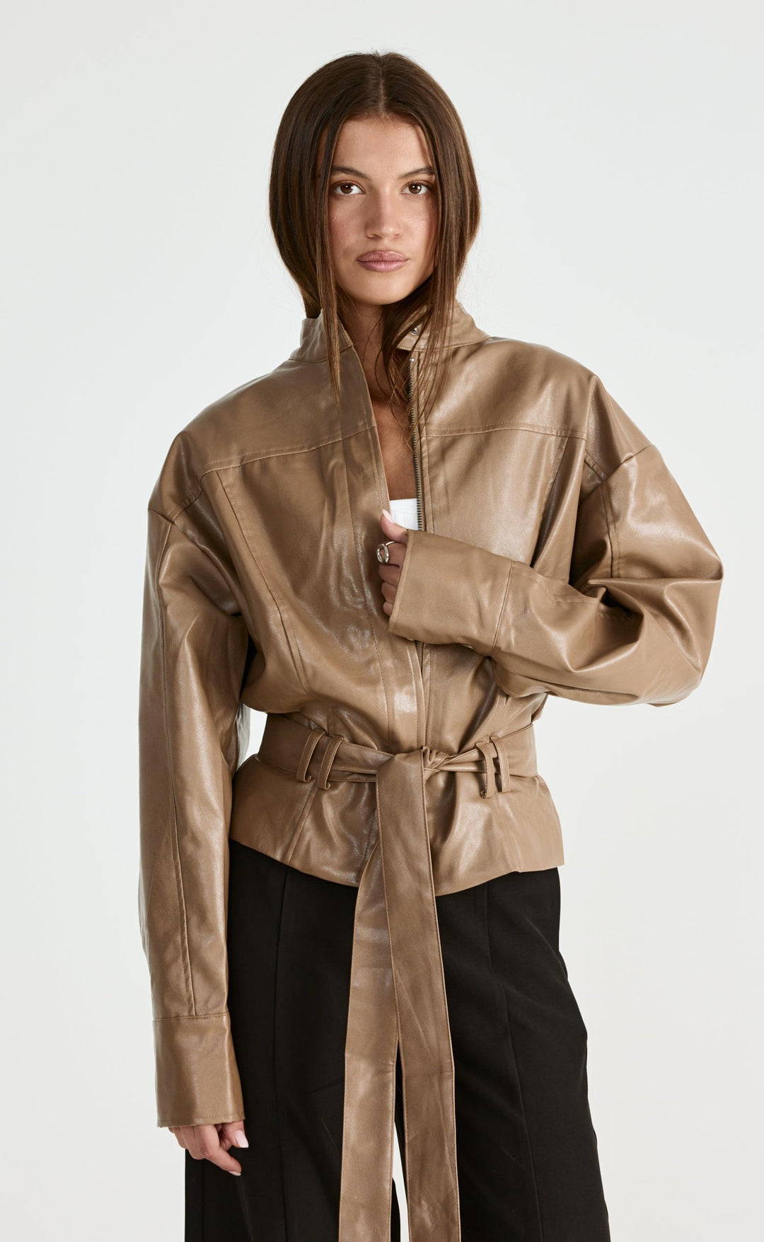 SUAVELE【ナイロンセットアップ】【RX-0044・45】モカ(mocha) Vortex Jacket (Mocha) | CHARCOAL Exclusive - – CHARCOAL USA