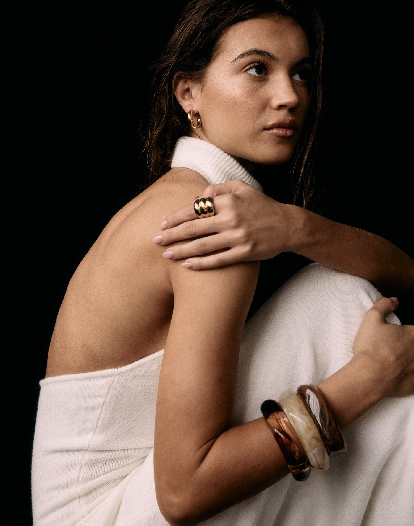 Tamiya Bracelet (Brown Tort) - - Women's Accessories - Charcoal Clothing