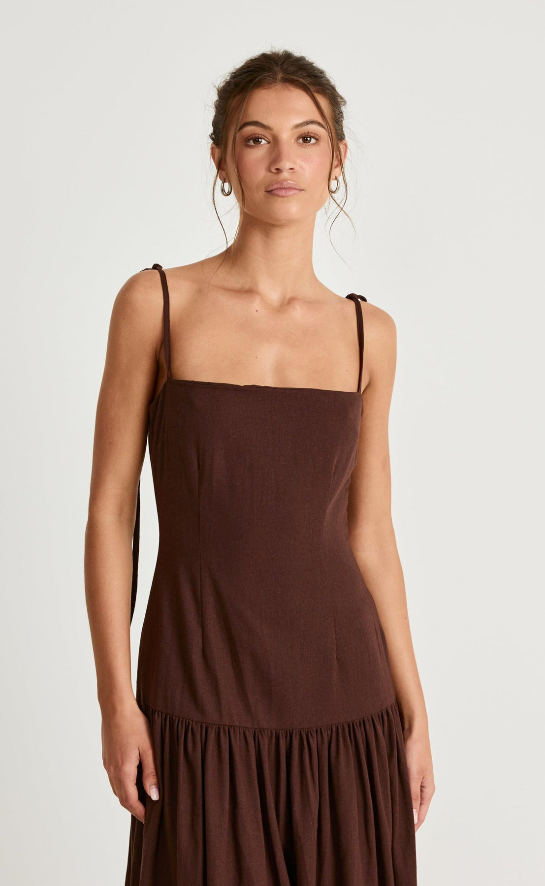 Hazel Maxi Dress (Chocolate) – CHARCOAL USA