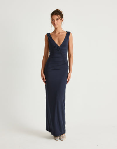  - Women's Dress - Charcoal Clothing