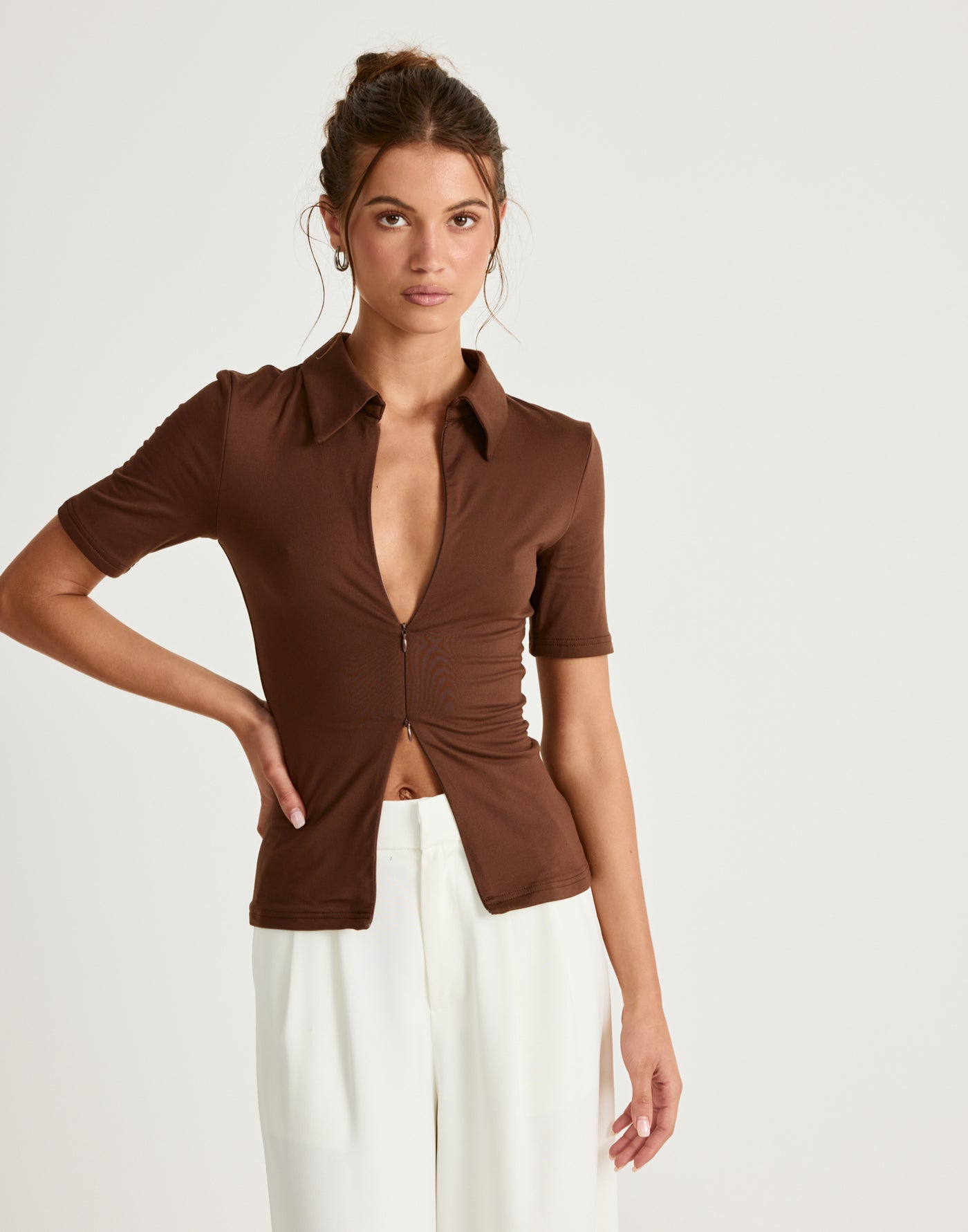  - Women's Top - Charcoal Clothing