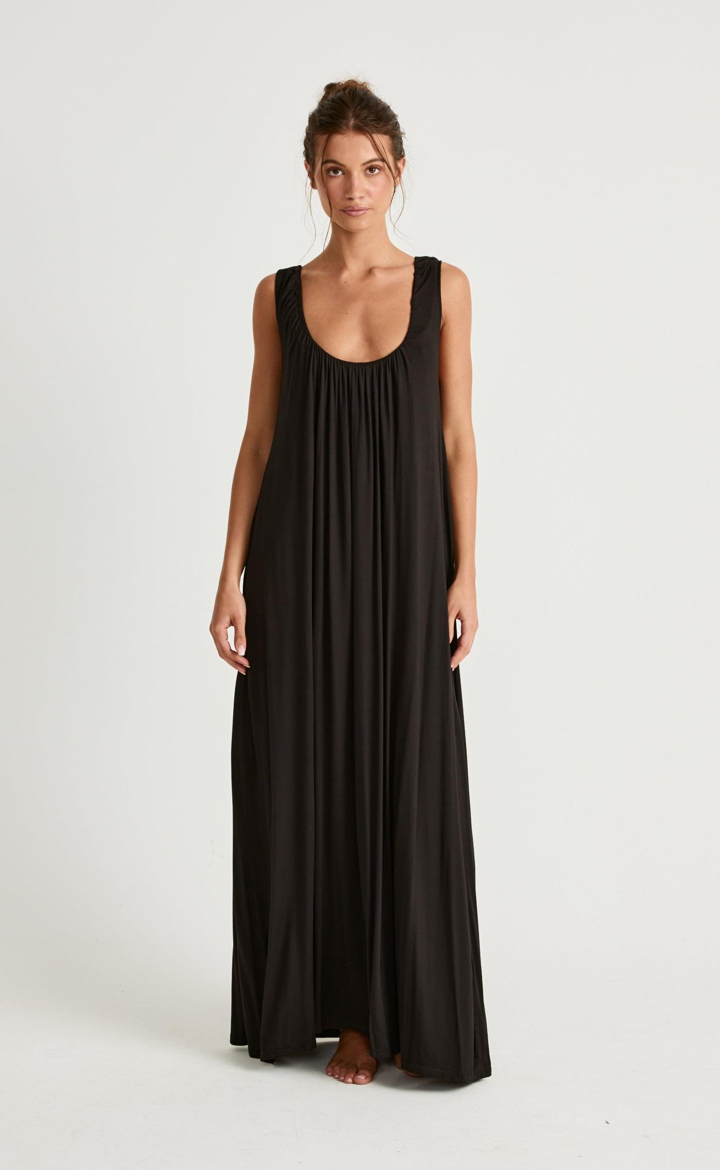 Selena Maxi Dress (Black) CHARCOAL USA Selena Maxi Dress (Black) CHARCOAL USA