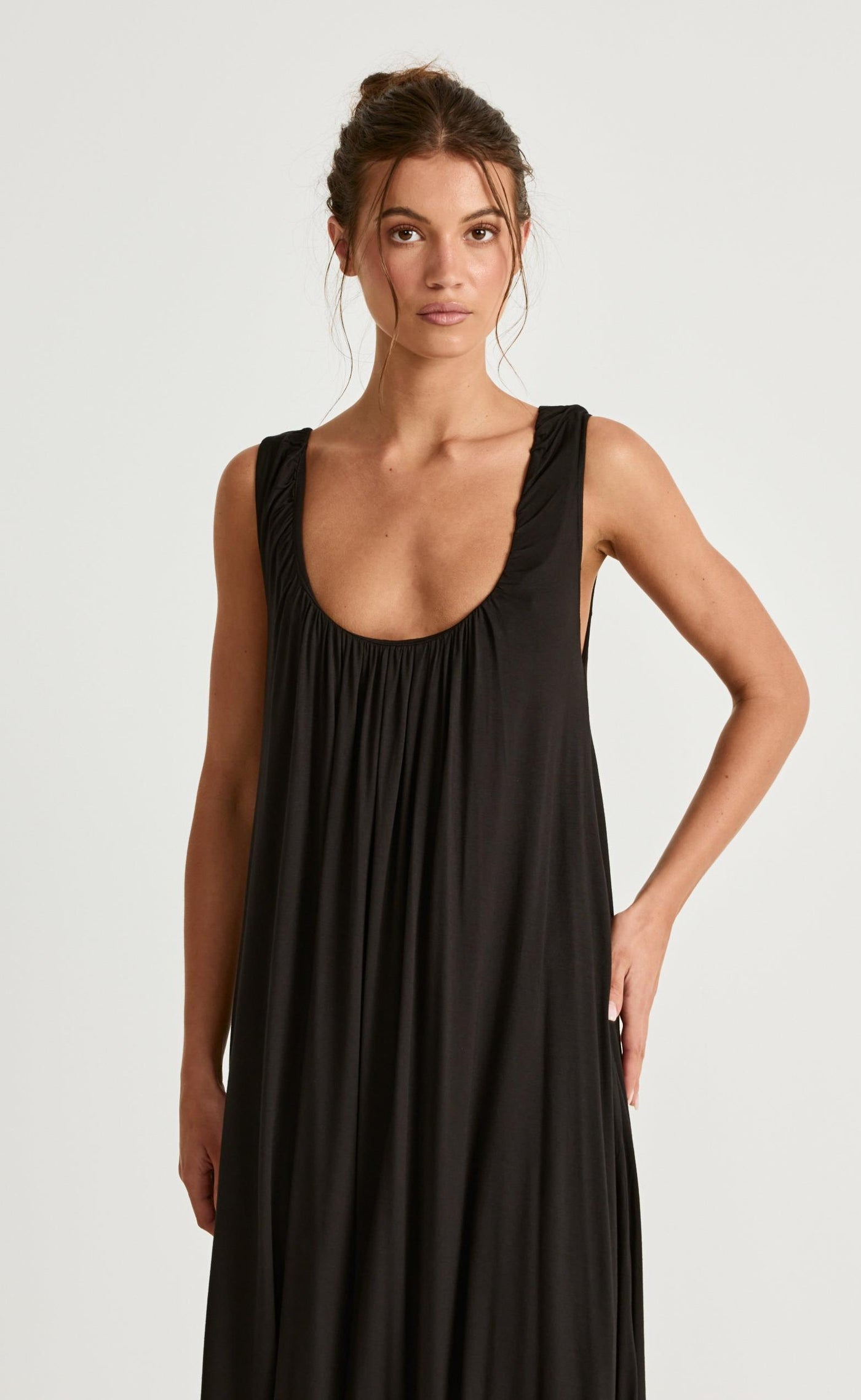 Selena Maxi Dress (Black) CHARCOAL USA Selena Maxi Dress (Black) CHARCOAL USA